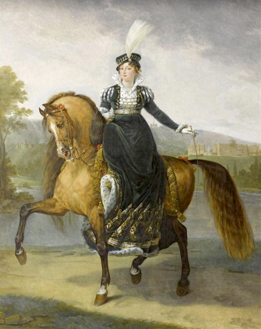 La reine Catherine de Westphalie en tenue de chasse - 1811 - Château de Versailles